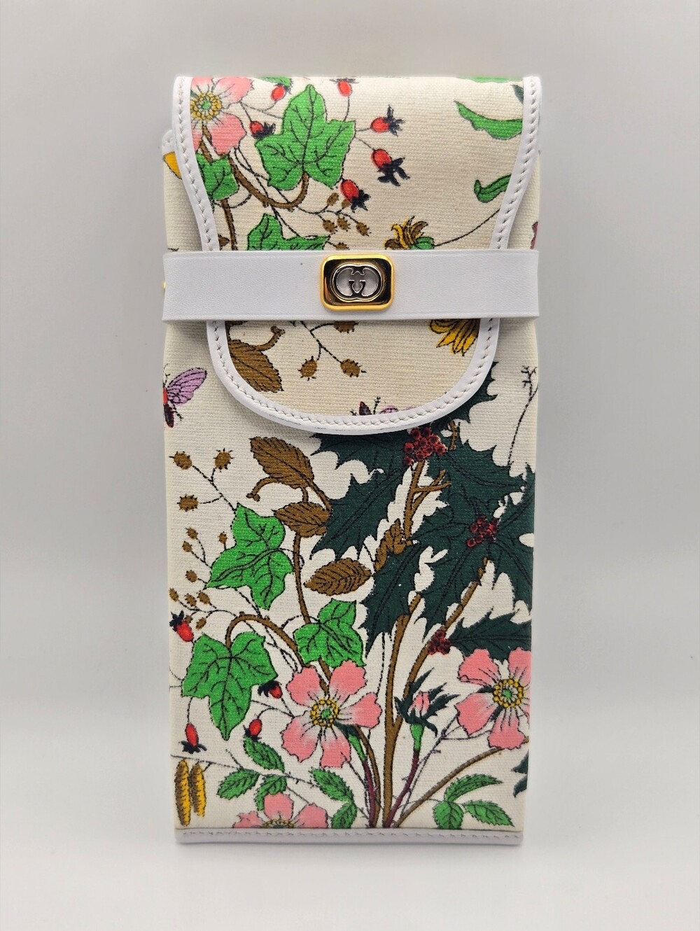 Gucci Floral Canvas Smartphone Holder
